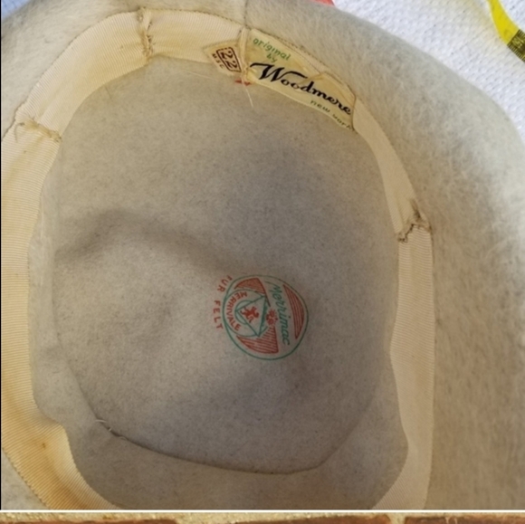 1940s felted wool asymmetrical hat - Picture 13 of 16